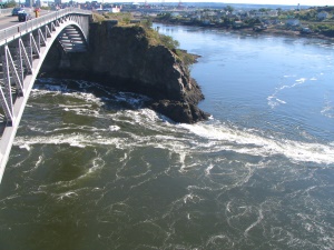 grote brug over de Reversing Falls | Saint John  NB